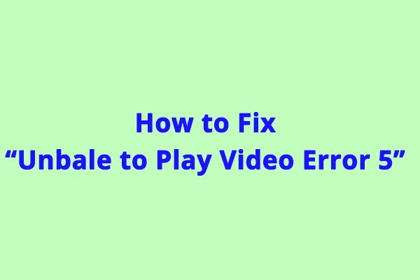So beheben Sie den Fehler 5 „Video kann nicht abgespielt werden“ in Google Chrome