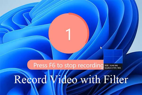 Hvordan ta opp en video med et filter på PC, iPhone, Android eller online?