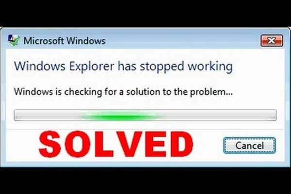 Windows Explorer vairs nedarbojas sīktēls