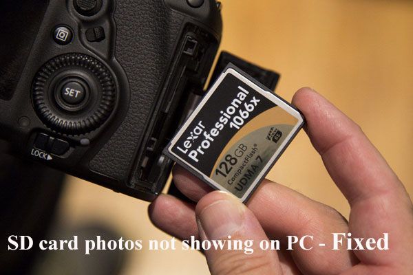 снимки на SD карта не се показват на компютър