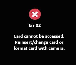 no se puede acceder a la tarjeta
