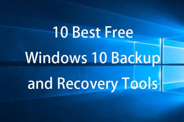 miniatura gratuita degli strumenti di ripristino del backup di Windows 10