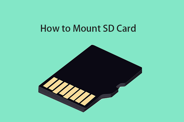 монтировать размонтировать миниатюру SD-карты