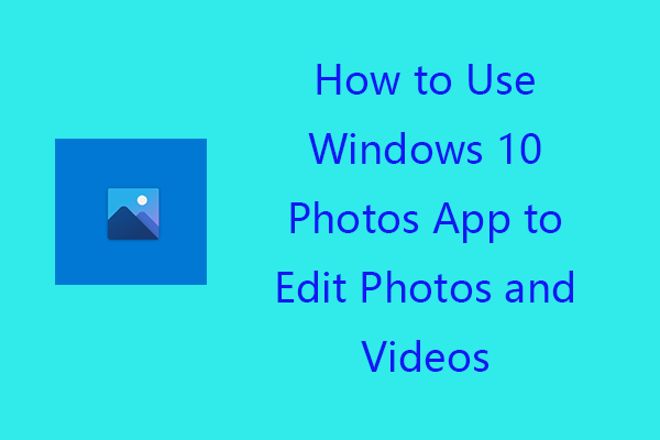 cómo usar la miniatura de la aplicación de fotos de Windows 10
