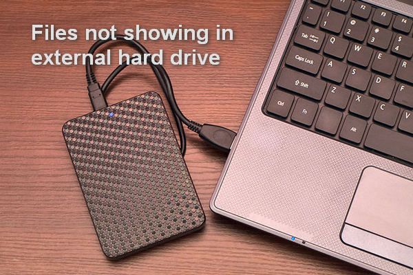Filer vises ikke på ekstern harddisk