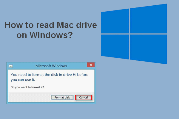 Windows లో Mac డ్రైవ్ చదవండి