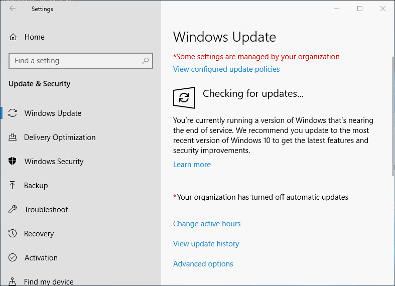 Aktualizujte Windows 10