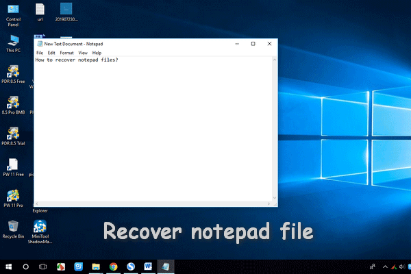 Notepad-Datei wiederherstellen