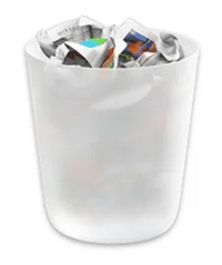 Ícone de lixo do Mac