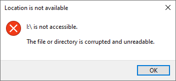 Festplatte ist nicht zugänglich