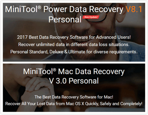 software de recuperação para Windows e Mac
