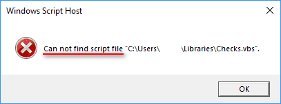 hindi mahanap ang file ng script