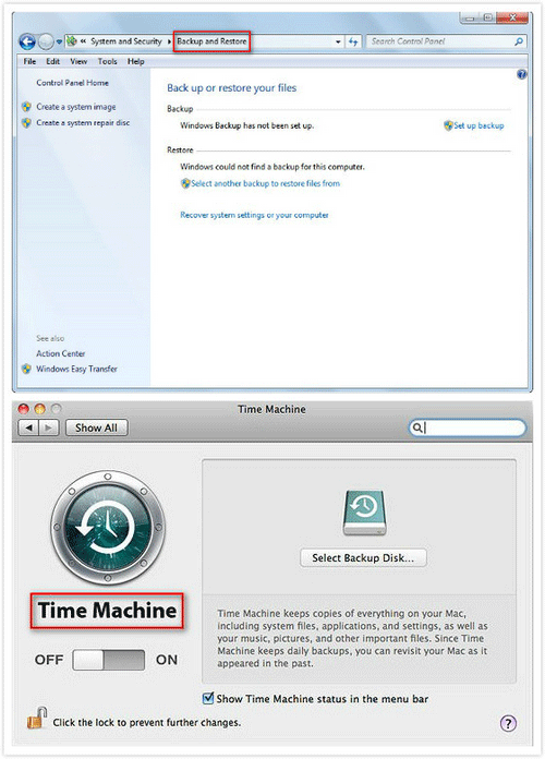 herramienta de copia de seguridad en Windows y Mac