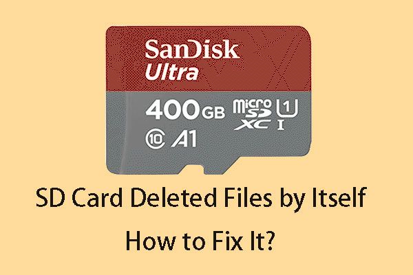 tarjeta SD eliminando archivos por sí mismo miniatura
