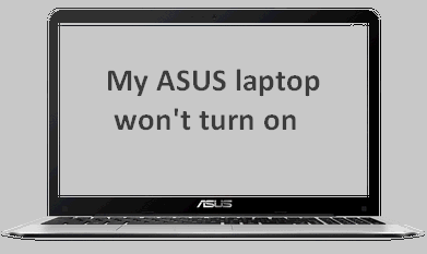 O laptop ASUS não liga