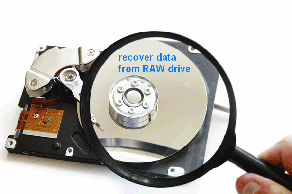 възстановяване на данни от RAW