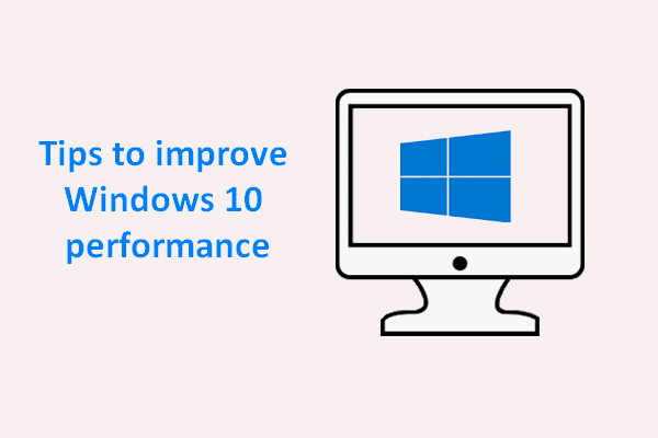 améliorer la vignette des conseils sur les performances de Windows 10