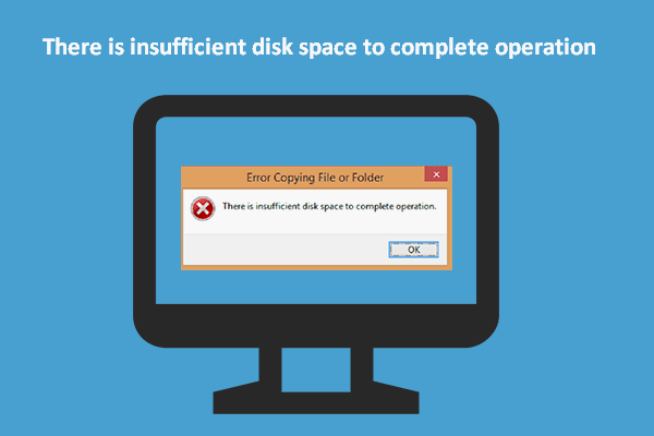 Oprava: Na dokončení operace není dostatek místa na disku [Tipy MiniTool]