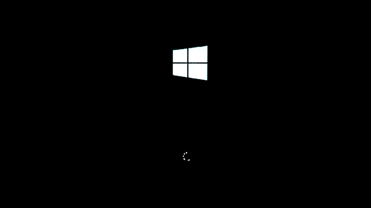 Pantalla negra de actualización de Windows