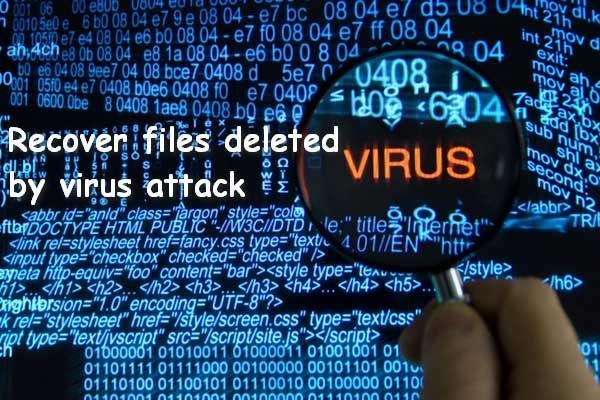 recuperar archivos por miniatura de ataque de virus