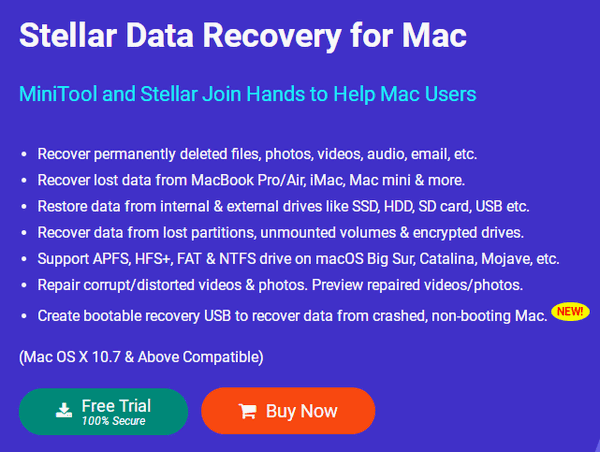 Récupération de données Stellar pour Mac