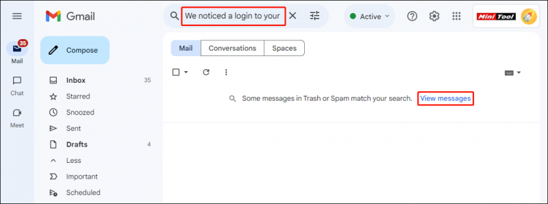   trova le tue email utilizzando la funzione di ricerca in Gmail