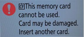 Ова меморијска картица се не може користити