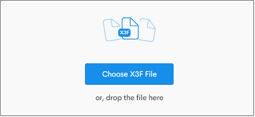   chọn file X3F để xem