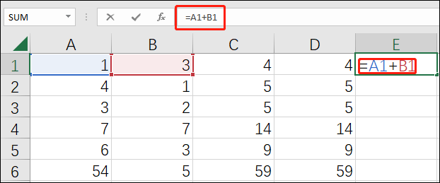   summakaava Excelissä