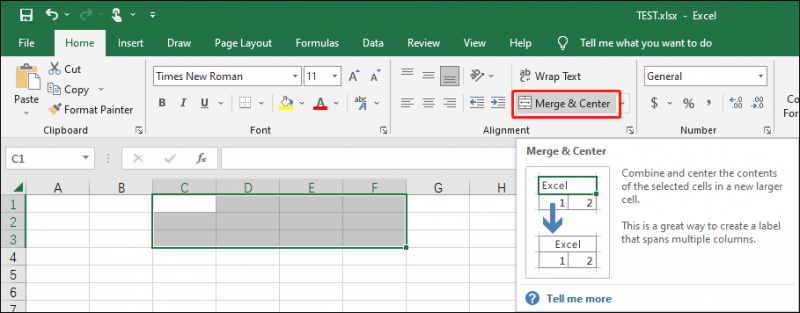 Hvordan slå sammen eller oppheve sammenslåing av celler i Excel (uten å miste data)?