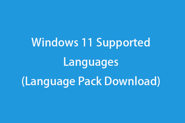 Podporované jazyky Windows 11 (Stažení jazykového balíčku)