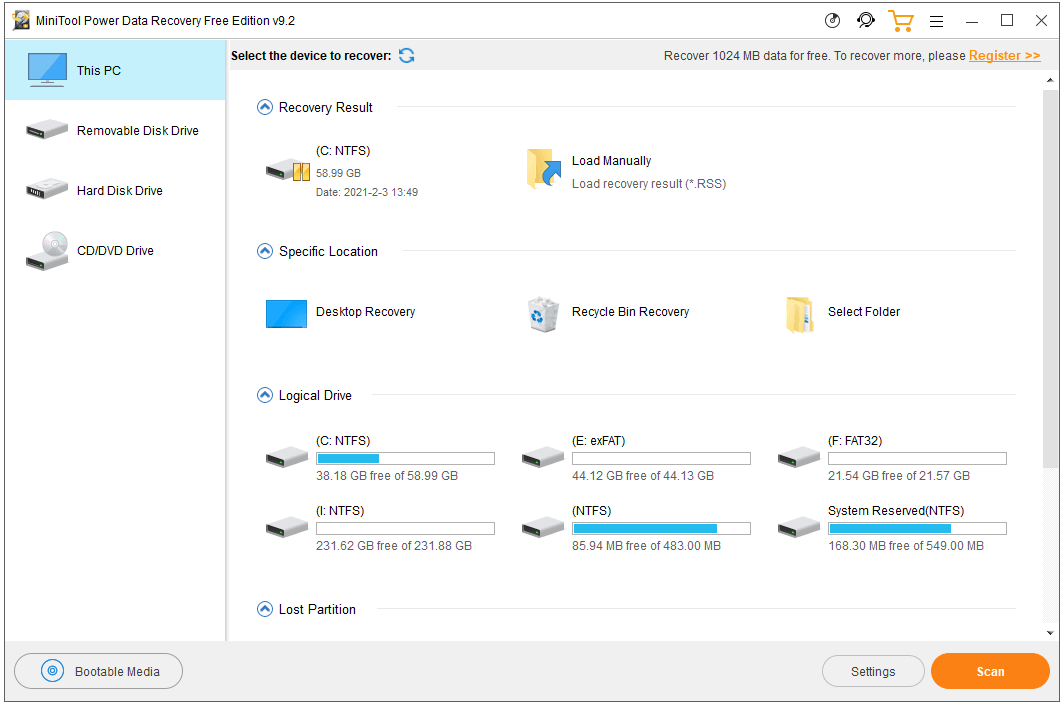 obnovit chybějící snímky obrazovky v systému Windows 10
