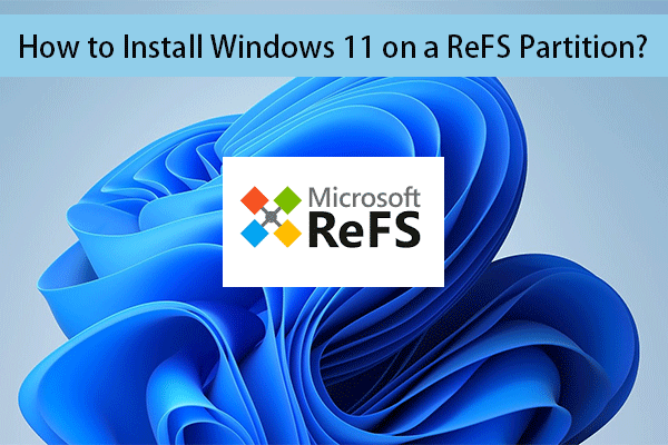 Kako namestiti Windows 11 na particijo ReFS?