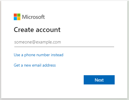   luua Microsofti konto