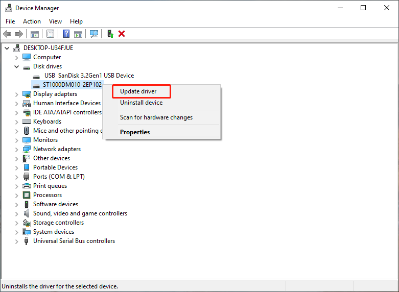   klõpsake nuppu Format via MiniTool Partition Wizard