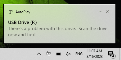 Melhores correções para há um problema com esta unidade USB Drive