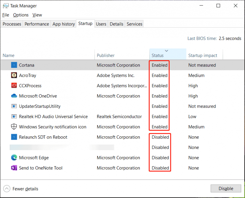 Windows 10 11 Προγράμματα εκκίνησης για απενεργοποίηση για επιτάχυνση του υπολογιστή σας