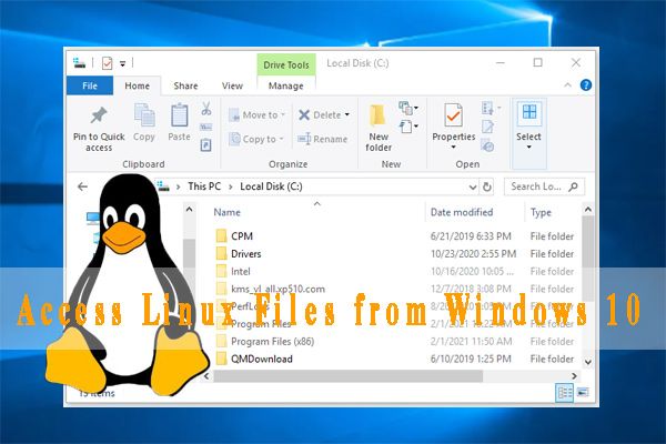 Τρόπος πρόσβασης σε αρχεία Linux από τα Windows 10 [Πλήρης οδηγός] [Συμβουλές MiniTool]