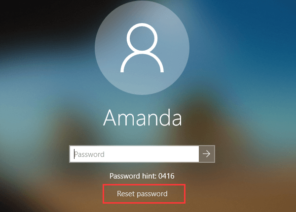 нулиране на паролата