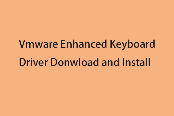 Vmware Enhanced Keyboard-Treiber herunterladen und installieren