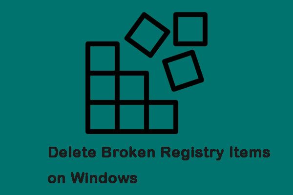 slett ødelagte registerelementer på Windows-miniatyrbildet
