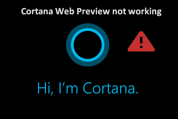 cortana web preview not working fix thumbnail