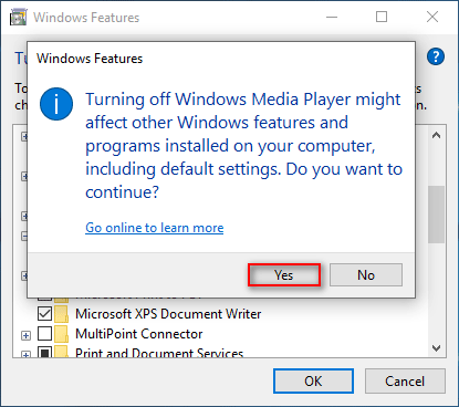 Windows-funktioner