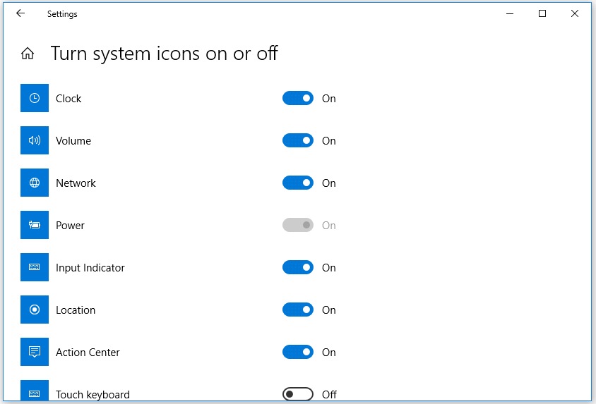 εμφάνιση ρολογιού Windows 10