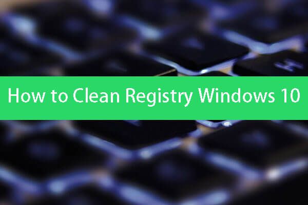 cómo limpiar el registro de Windows 10 en miniatura