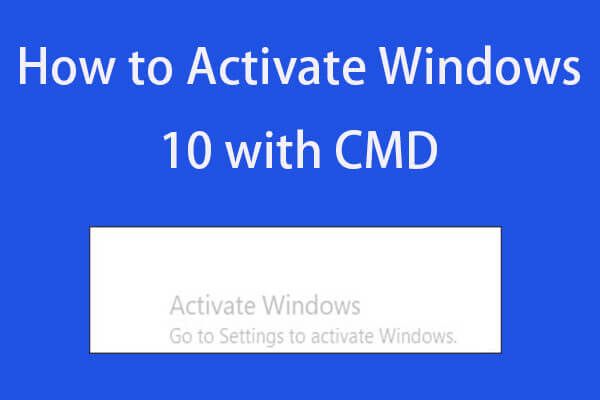 com activar la miniatura de Windows 10 cmd