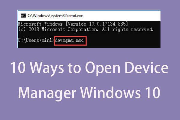 Öffnen Sie die Miniaturansicht des Geräte-Managers Windows 10