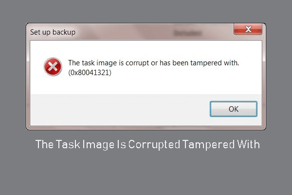 Das Task-Image ist beschädigt oder manipuliert