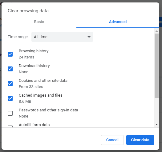 επιδιορθώστε το Google Chrome χωρίς λήψη αρχείων