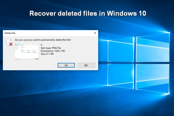 kustutatud failide taastamine Windowsi pisipildis